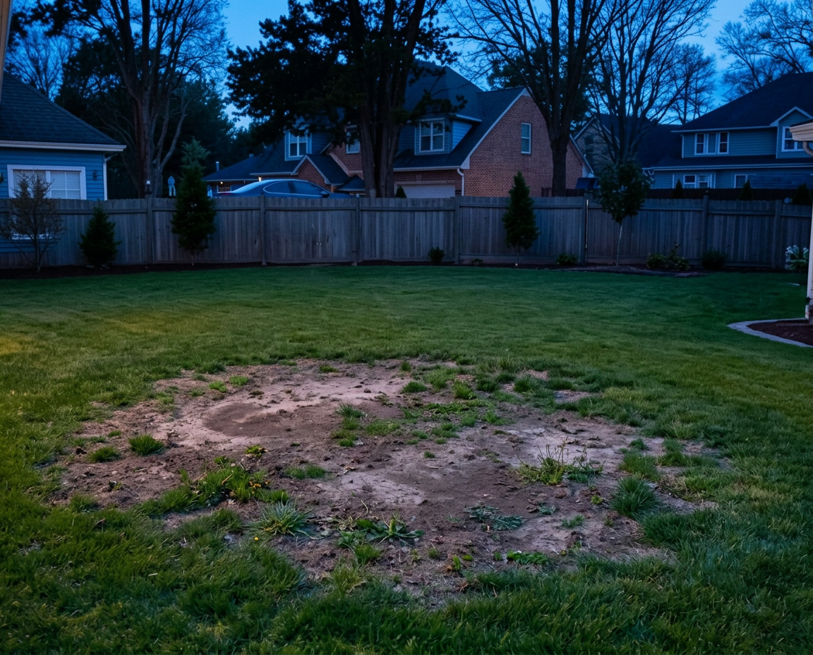 Before — Fire pit circle in Yukon